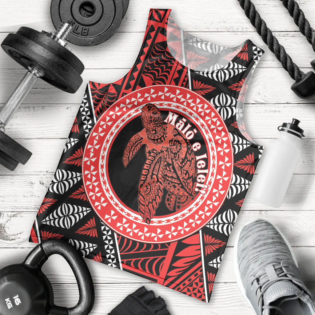 Personalised Tonga Language Week Men Tank Top Heilala Turtle Malo E Lelei LT22 - Polynesian Pride
