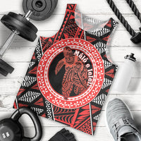 Personalised Tonga Language Week Men Tank Top Heilala Turtle Malo E Lelei LT22 - Polynesian Pride