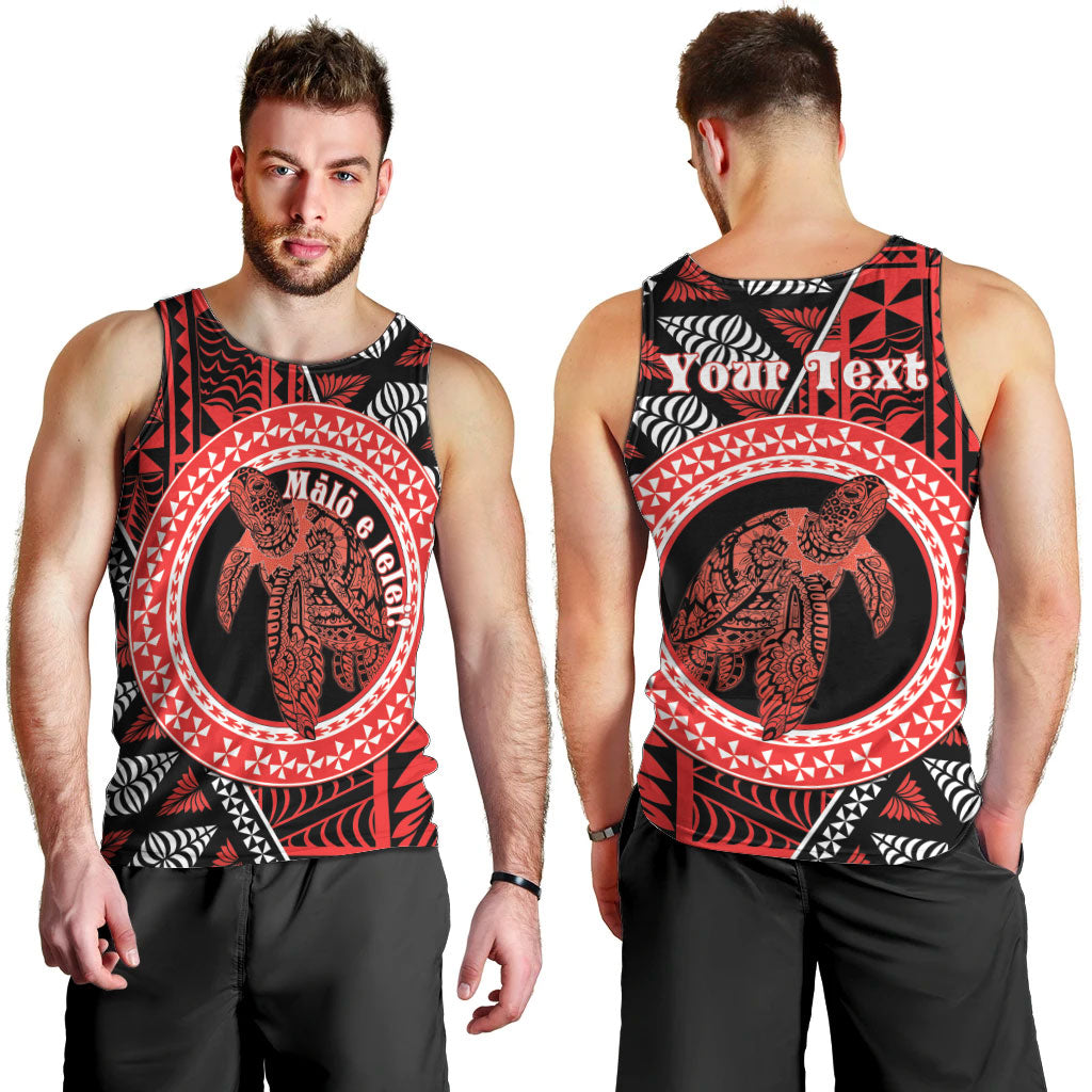 Personalised Tonga Language Week Men Tank Top Heilala Turtle Malo E Lelei LT22 - Polynesian Pride
