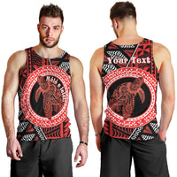 Personalised Tonga Language Week Men Tank Top Heilala Turtle Malo E Lelei LT22 - Polynesian Pride