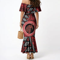 Personalised Tonga Language Week Mermaid Dress Heilala Turtle Malo E Lelei LT22 - Polynesian Pride