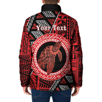 Personalised Tonga Language Week Padded Jacket Heilala Turtle Malo E Lelei LT22 - Polynesian Pride