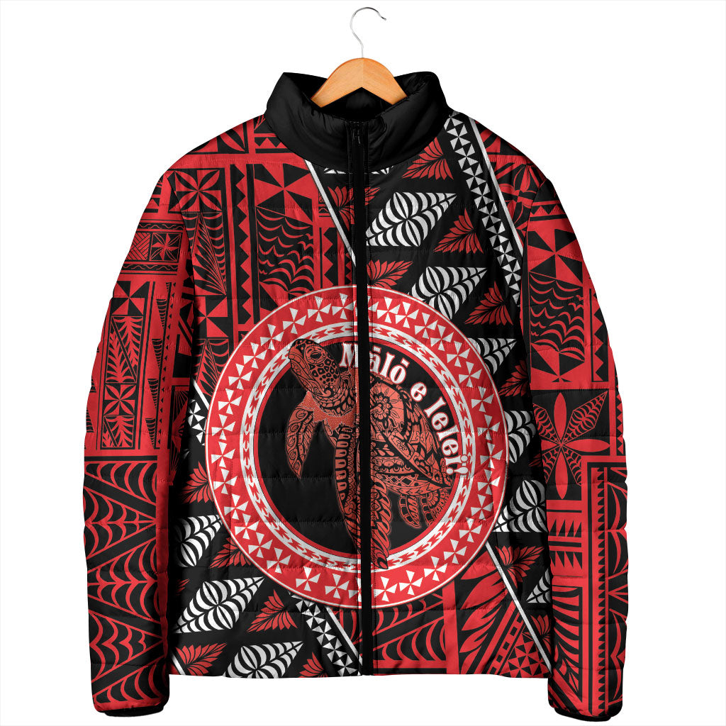 Personalised Tonga Language Week Padded Jacket Heilala Turtle Malo E Lelei LT22 - Polynesian Pride