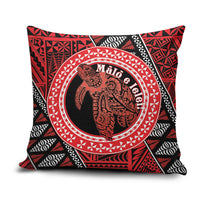 Tonga Language Week Pillow Cover Heilala Turtle Malo E Lelei LT22 Red - Polynesian Pride