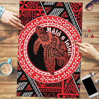 Tonga Language Week Puzzle Heilala Turtle Malo E Lelei LT22 Red - Polynesian Pride