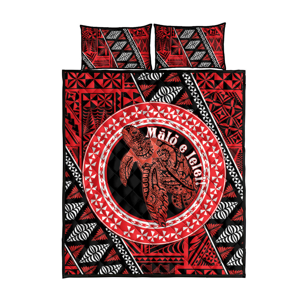 Tonga Language Week Quilt Bed Set Heilala Turtle Malo E Lelei LT22 - Polynesian Pride