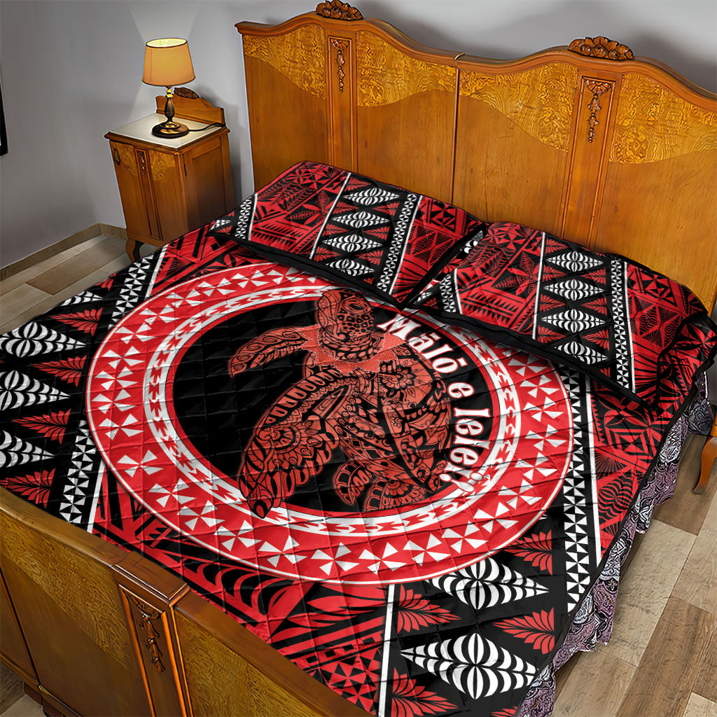 Tonga Language Week Quilt Bed Set Heilala Turtle Malo E Lelei LT22 - Polynesian Pride