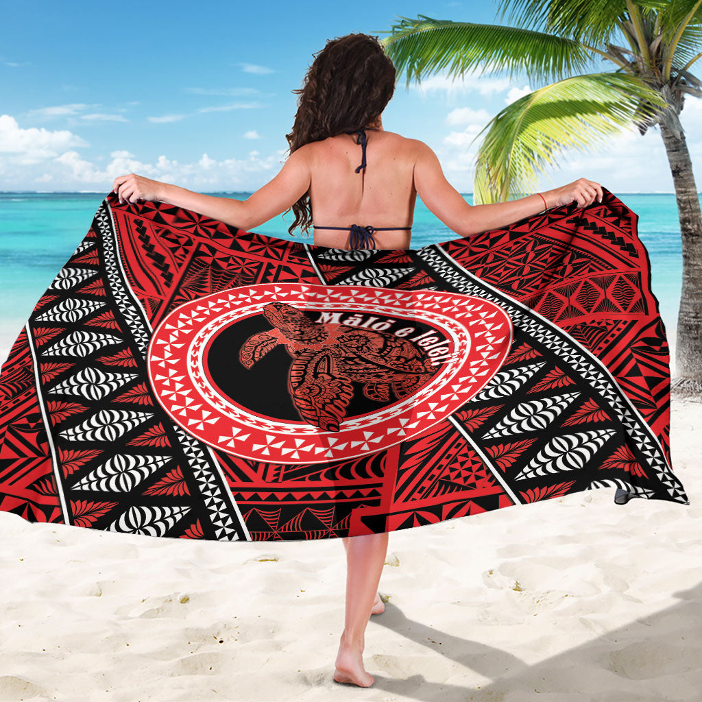 Tonga Language Week Sarong Heilala Turtle Malo E Lelei LT22 - Polynesian Pride
