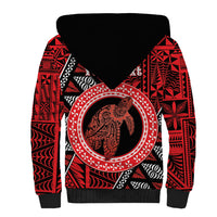 Personalised Tonga Language Week Sherpa Hoodie Heilala Turtle Malo E Lelei LT22 - Polynesian Pride