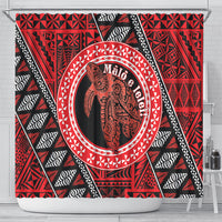 Tonga Language Week Shower Curtain Heilala Turtle Malo E Lelei LT22 - Polynesian Pride