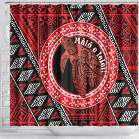 Tonga Language Week Shower Curtain Heilala Turtle Malo E Lelei LT22 - Polynesian Pride