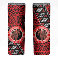 Personalised Tonga Language Week Skinny Tumbler Heilala Turtle Malo E Lelei LT22 Red - Polynesian Pride
