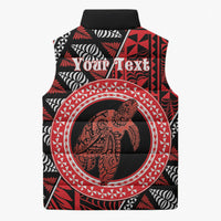 Personalised Tonga Language Week Sleeveless Puffer Jacket Heilala Turtle Malo E Lelei LT22 - Polynesian Pride