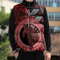 Personalised Tonga Language Week Sleeveless Puffer Jacket Heilala Turtle Malo E Lelei LT22 - Polynesian Pride