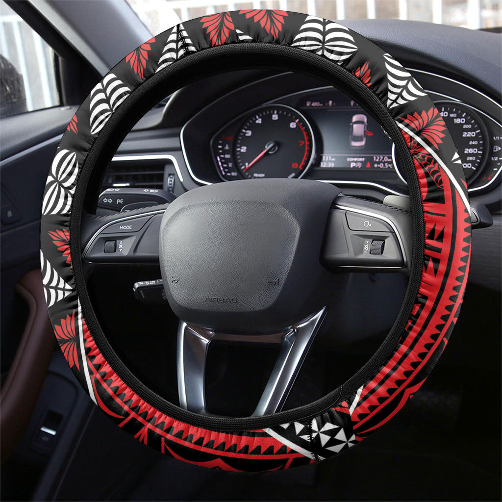 Tonga Language Week Steering Wheel Cover Heilala Turtle Malo E Lelei LT22 - Polynesian Pride