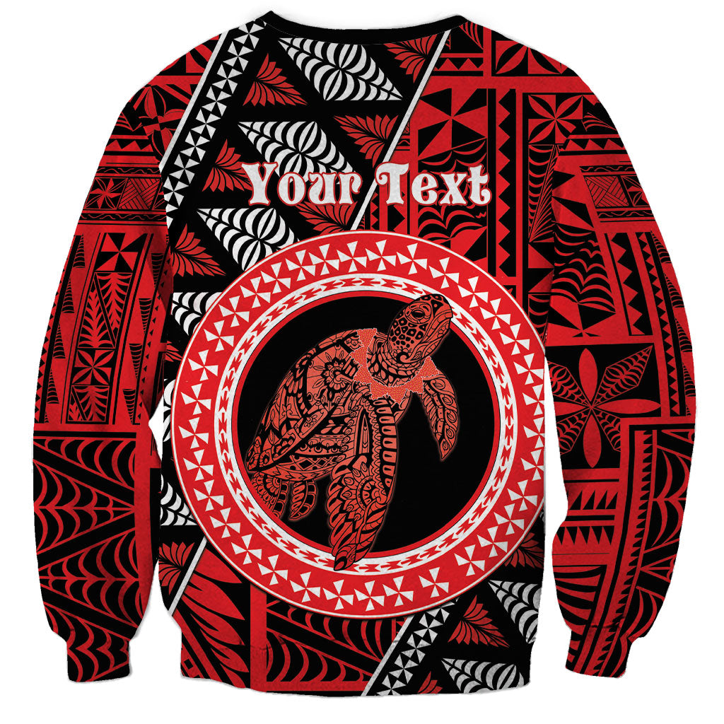 Personalised Tonga Language Week Sweatshirt Heilala Turtle Malo E Lelei LT22 - Polynesian Pride