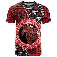 Personalised Tonga Language Week T Shirt Heilala Turtle Malo E Lelei LT22 Red - Polynesian Pride