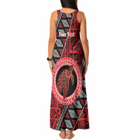 Personalised Tonga Language Week Tank Maxi Dress Heilala Turtle Malo E Lelei LT22 - Polynesian Pride