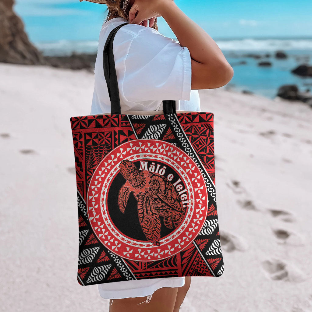 Tonga Language Week Tote Bag Heilala Turtle Malo E Lelei LT22 - Polynesian Pride