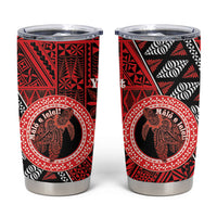 Personalised Tonga Language Week Tumbler Cup Heilala Turtle Malo E Lelei LT22 Red - Polynesian Pride