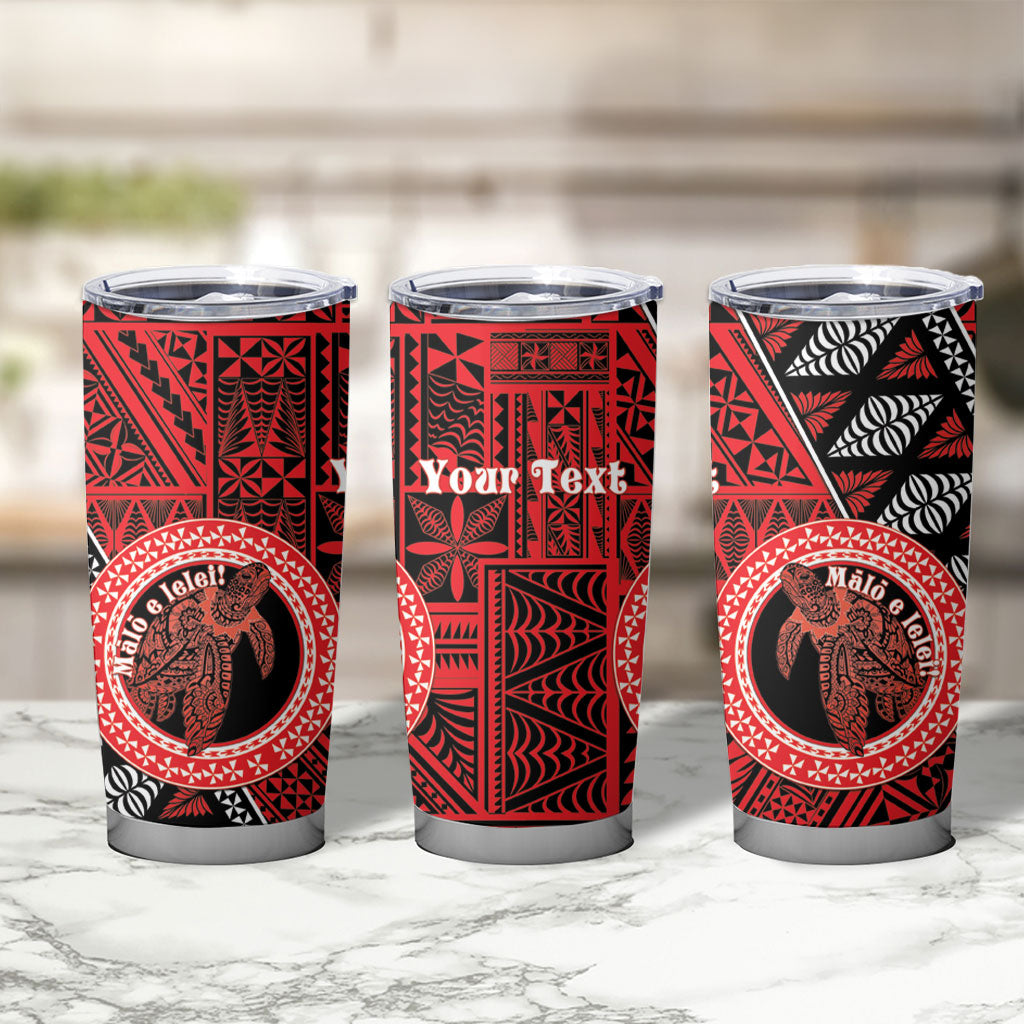 Personalised Tonga Language Week Tumbler Cup Heilala Turtle Malo E Lelei LT22 - Polynesian Pride