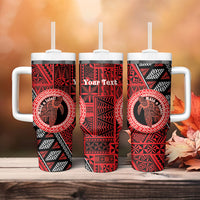 Personalised Tonga Language Week Tumbler With Handle Heilala Turtle Malo E Lelei LT22 - Polynesian Pride