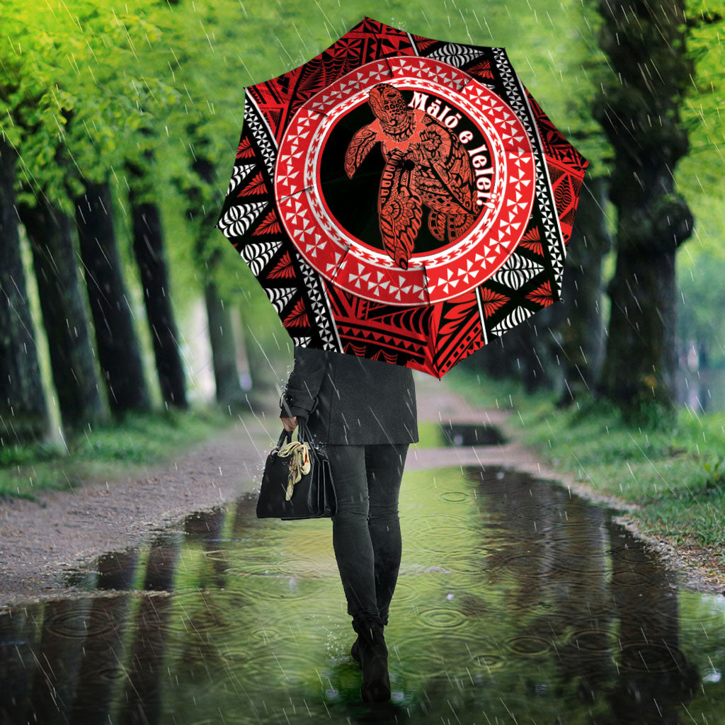 Tonga Language Week Umbrella Heilala Turtle Malo E Lelei LT22 - Polynesian Pride