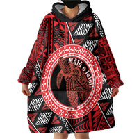 Personalised Tonga Language Week Wearable Blanket Hoodie Heilala Turtle Malo E Lelei LT22 - Polynesian Pride