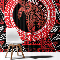 Tonga Language Week Window Curtain Heilala Turtle Malo E Lelei LT22 - Polynesian Pride