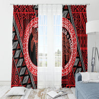 Tonga Language Week Window Curtain Heilala Turtle Malo E Lelei LT22 - Polynesian Pride