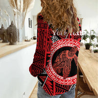 Personalised Tonga Language Week Women Casual Shirt Heilala Turtle Malo E Lelei LT22 - Polynesian Pride