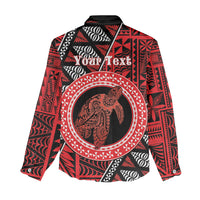 Personalised Tonga Language Week Women Casual Shirt Heilala Turtle Malo E Lelei LT22 - Polynesian Pride