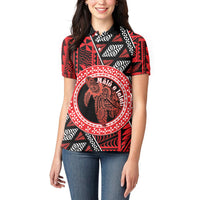 Personalised Tonga Language Week Women Polo Shirt Heilala Turtle Malo E Lelei LT22 - Polynesian Pride