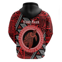 Personalised Tonga Language Week Zip Hoodie Heilala Turtle Malo E Lelei LT22 - Polynesian Pride