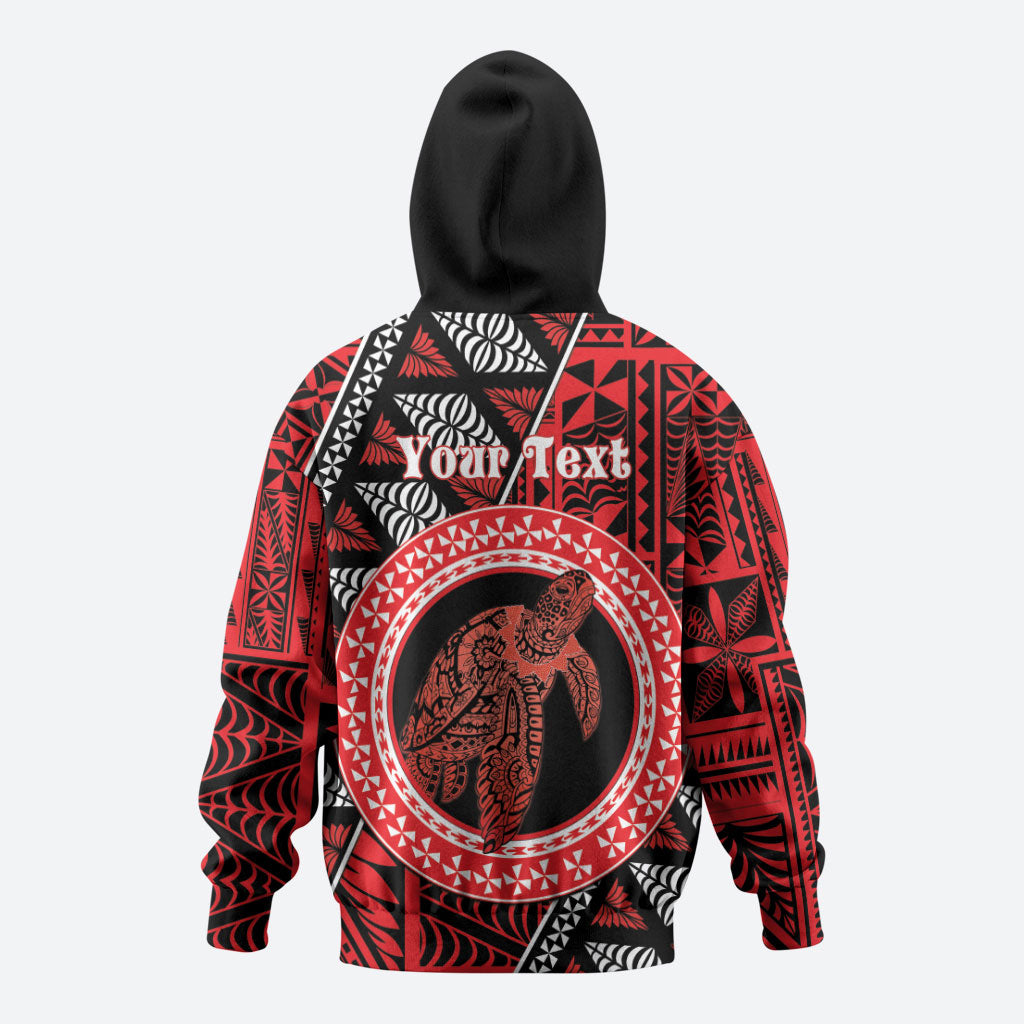 Personalised Tonga Language Week Zip Hoodie Heilala Turtle Malo E Lelei LT22 - Polynesian Pride
