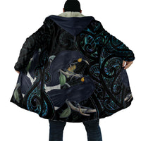 New Zealand Huia Bird Cloak Paua Shell Maori Pattern