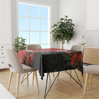 Kiwi New Zealand Personalised Tablecloth NZ Map Pohutukawa Fern Maori Pattern