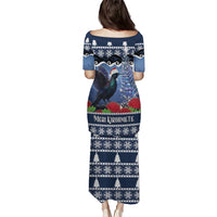 New Zealand Tui Bird Christmas Family Matching Puletasi and Hawaiian Shirt Pohutukawa Xmas Tree Meri Kirihimete LT22 - Polynesian Pride