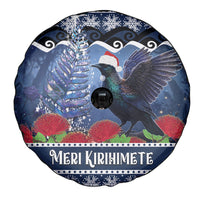 New Zealand Tui Bird Christmas Spare Tire Cover Pohutukawa Xmas Tree Meri Kirihimete LT22 - Polynesian Pride