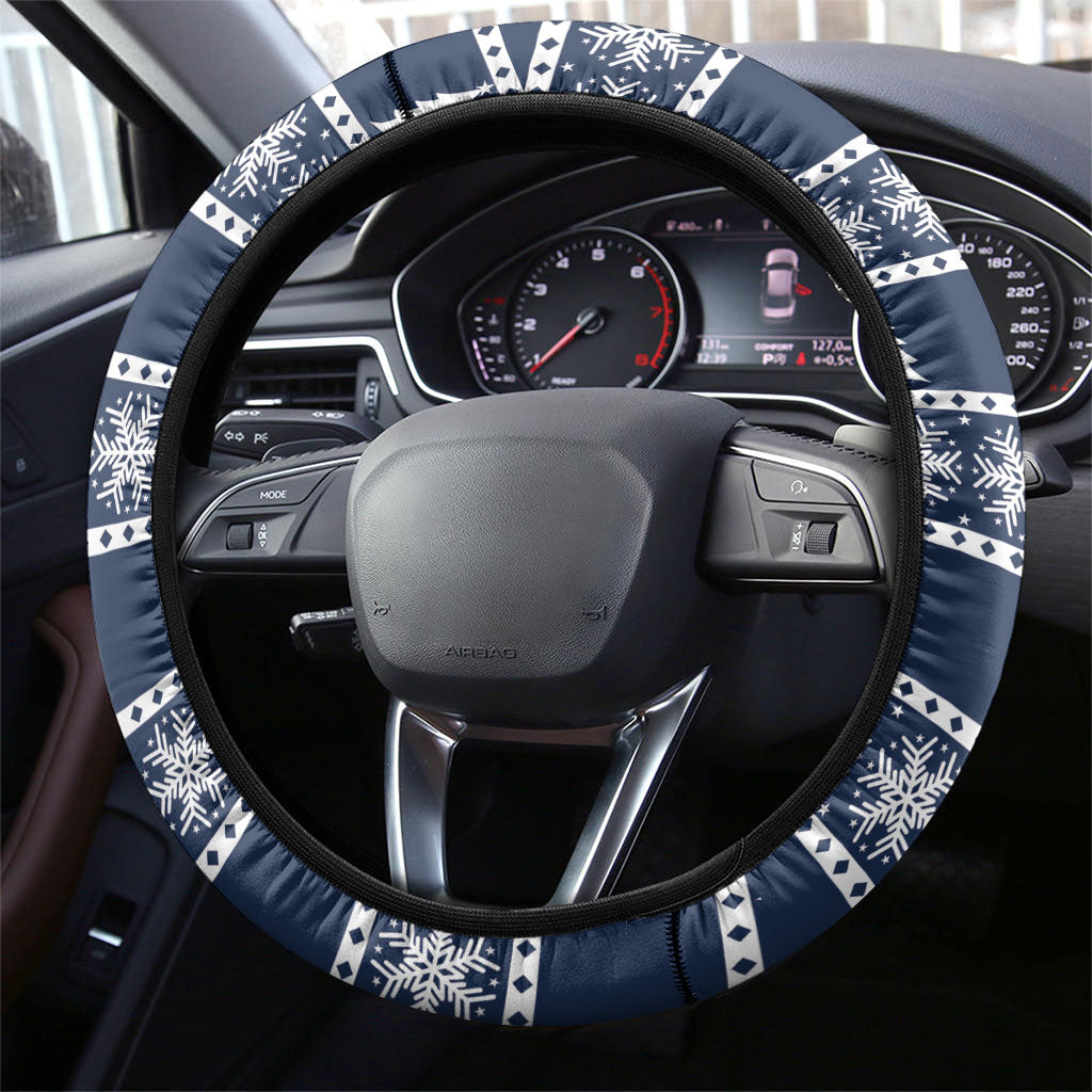 New Zealand Tui Bird Christmas Steering Wheel Cover Pohutukawa Xmas Tree Meri Kirihimete LT22 - Polynesian Pride