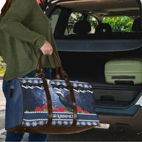 New Zealand Tui Bird Christmas Travel Bag Pohutukawa Xmas Tree Meri Kirihimete LT22 - Polynesian Pride