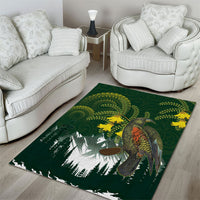 Kea Bird Kowhai New Zealand Area Rug Mountain Landscape Maori Art LT22 - Polynesian Pride
