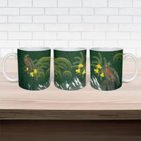 Kea Bird Kowhai New Zealand Ceramic Mug Mountain Landscape Maori Art LT22 - Polynesian Pride