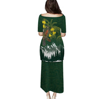Kea Bird Kowhai New Zealand Family Matching Puletasi and Hawaiian Shirt Mountain Landscape Maori Art LT22 - Polynesian Pride