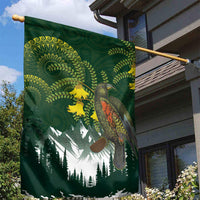 Kea Bird Kowhai New Zealand Garden Flag Mountain Landscape Maori Art LT22 - Polynesian Pride