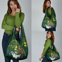 Kea Bird Kowhai New Zealand Grocery Bag Mountain Landscape Maori Art LT22 - Polynesian Pride