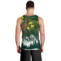 Kea Bird Kowhai New Zealand Men Tank Top Mountain Landscape Maori Art LT22 - Polynesian Pride