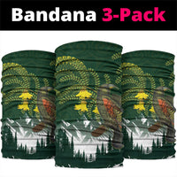 Kea Bird Kowhai New Zealand Neck Gaiter Mountain Landscape Maori Art LT22 package One Size: 25*50cm Green - Polynesian Pride