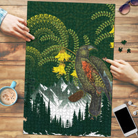 Kea Bird Kowhai New Zealand Puzzle Mountain Landscape Maori Art