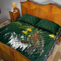 Kea Bird Kowhai New Zealand Quilt Bed Set Mountain Landscape Maori Art LT22 - Polynesian Pride